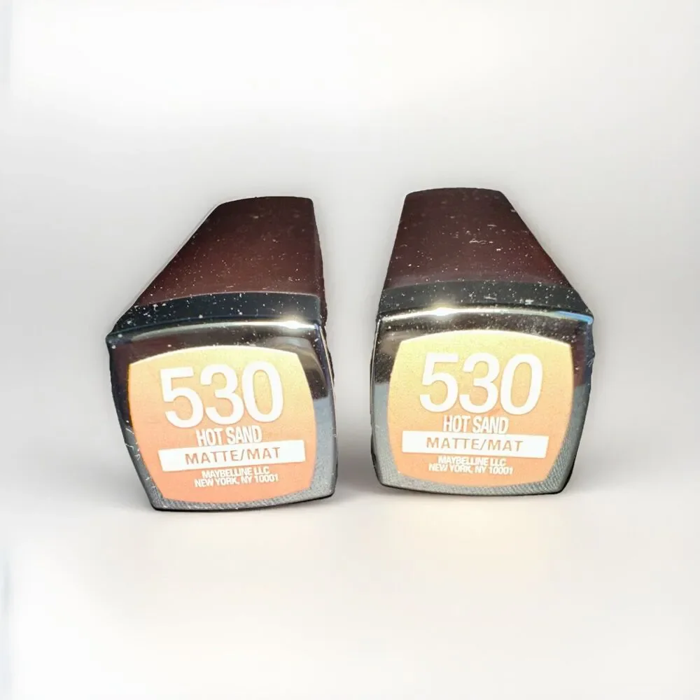 Maybelline Color Sensational Matte Lipstick 530 HOT SAND lot of 2